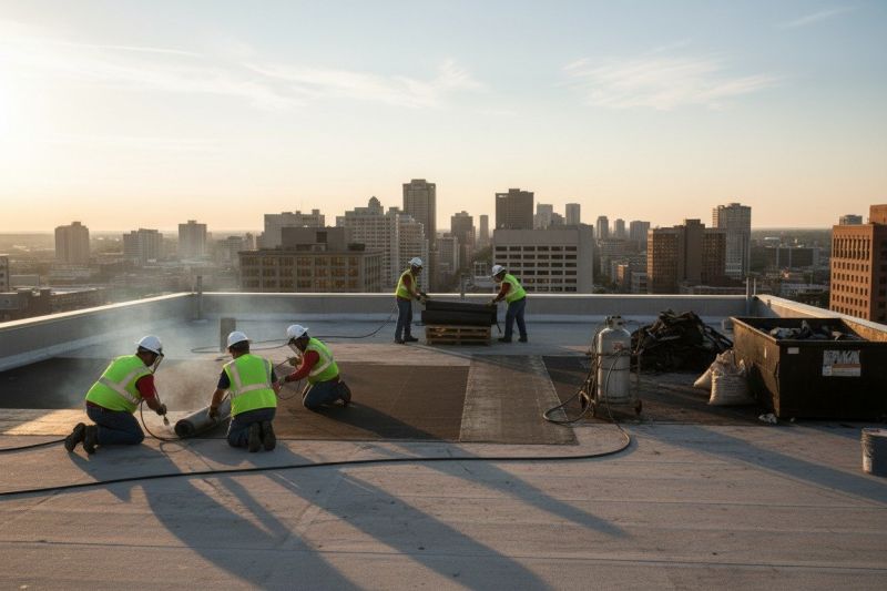 Industrial Roof Installation detail